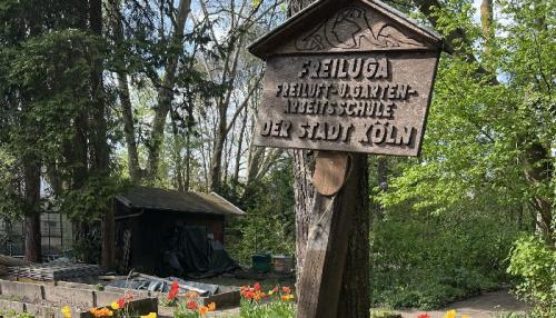 Die Städtische Freiluft- und Gartenarbeitsschule (Freiluga) steht für Naturverbundenheit – und das schon seit hundert Jahren. Foto: Susanne Neumann