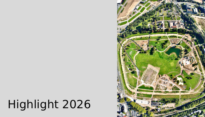 Luftbild. Foto: Landesgartenschau Neuss 2026 GmbH & Alexander Raubal